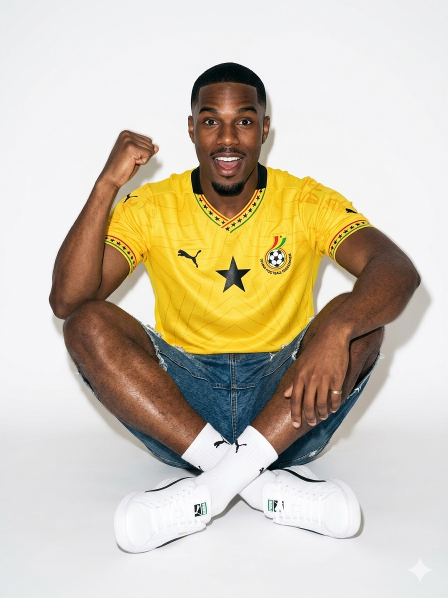 Ghana Soccer Fan Jersey Ghana Soccer Fan Jersey