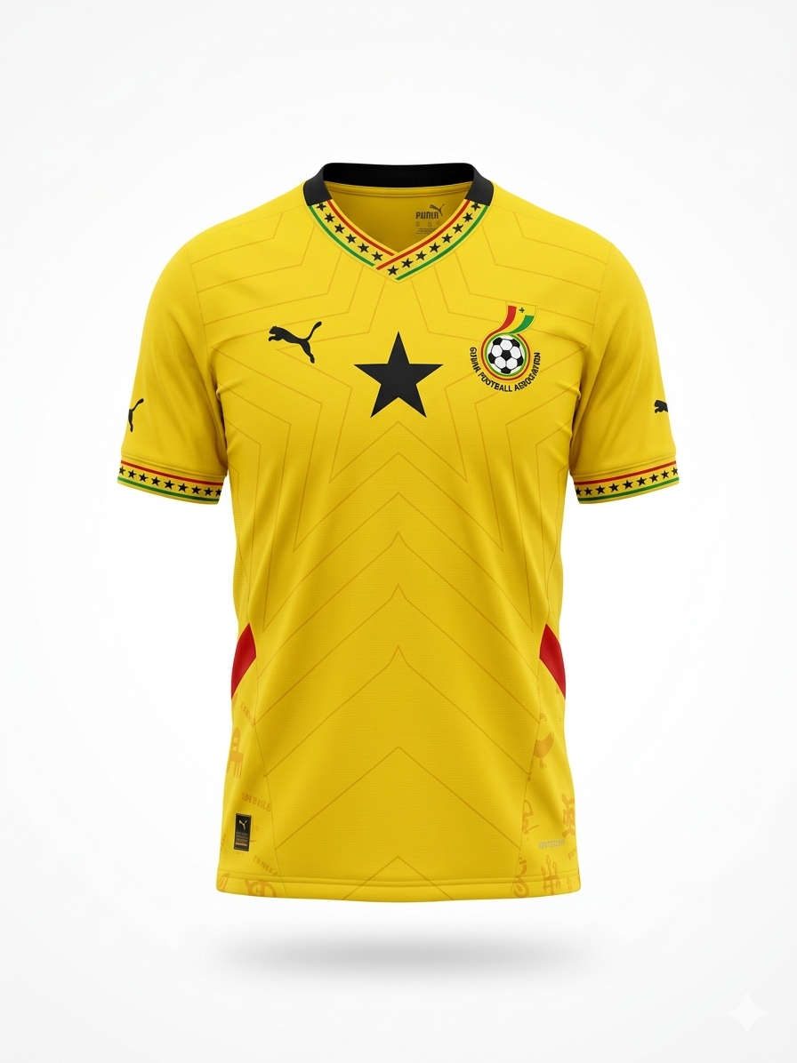 Ghana Soccer Fan Jersey Ghana Soccer Fan Jersey